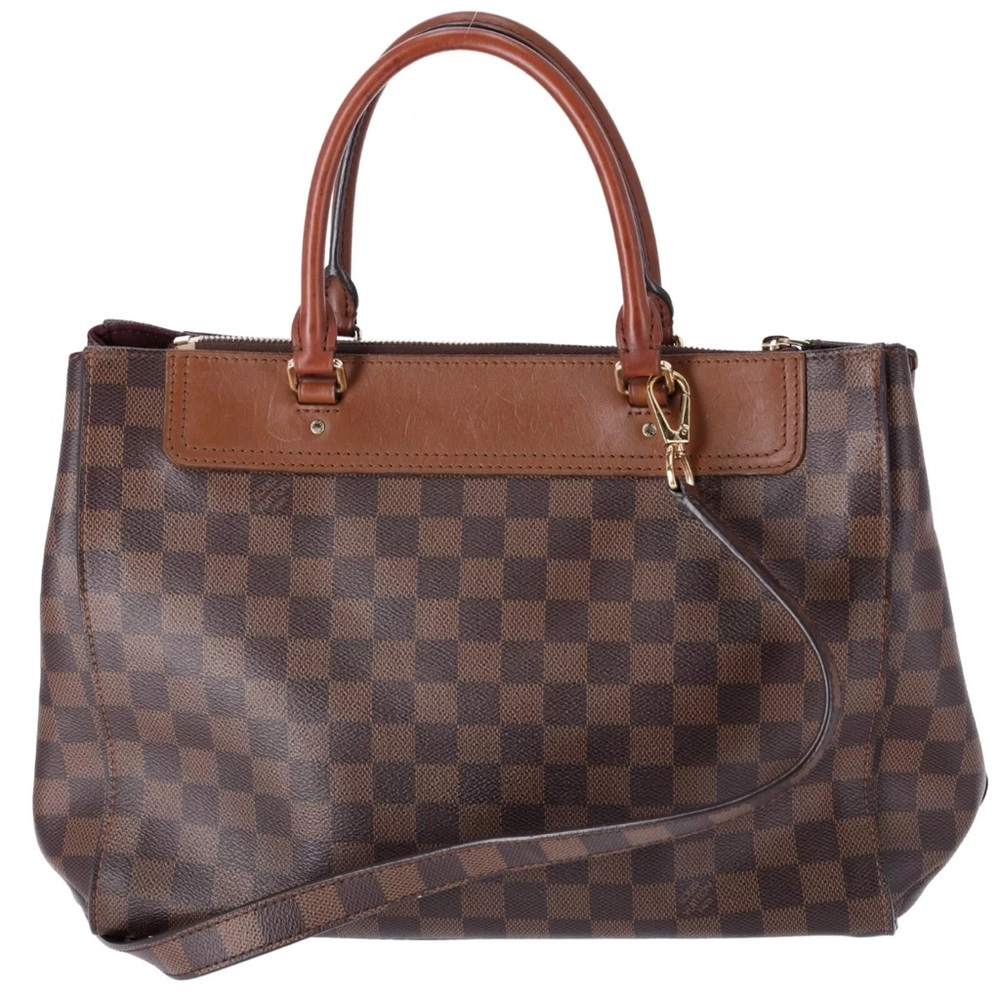 Louis Vuitton Damier Greenwich Brown Top Zip Tote N41337 - Picture 4 of 14